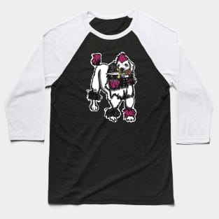 Spooky Horror Punk Dog Baseball T-Shirt